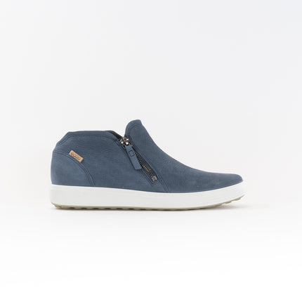 Ecco Soft 7 Side Zip Bootie (Women's) - Marine