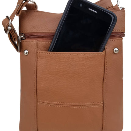 ROMA Cowhide Leather Small Crossbody