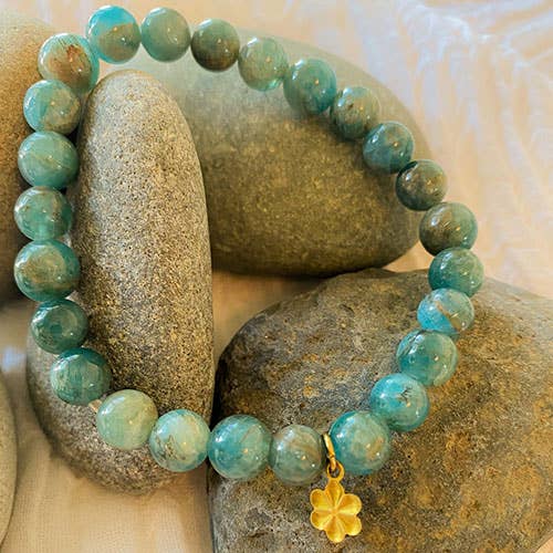 Santore Jewelry Company’s Mala: Apatite Beaded Bracelet