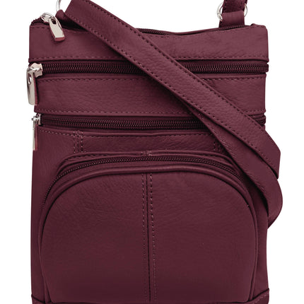 ROMA Cowhide Leather Small Crossbody
