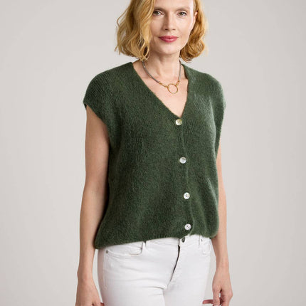 Alessia Knit Button Vest