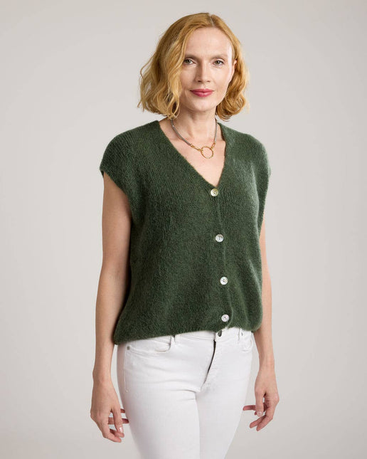 Alessia Knit Button Vest