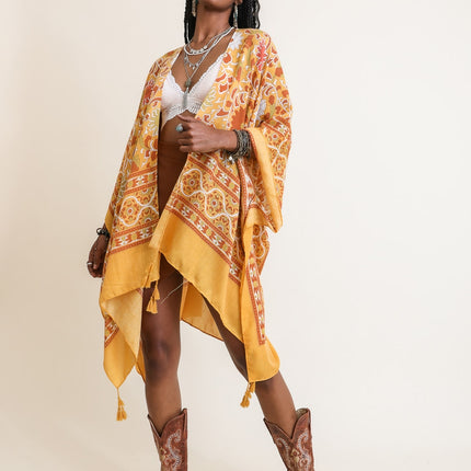 Morroco Tapestry Tassel Kimono