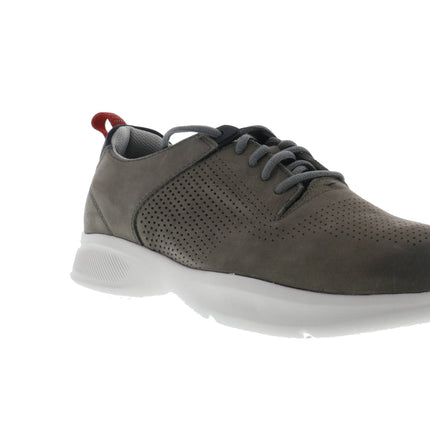 Florsheim Studio Perf Toe Lace Up Sneaker (Men's) - Grey Nubuck