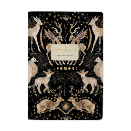 BV by Bruno Visconti Vegan Leather A5 Notebook - Forest Fauna