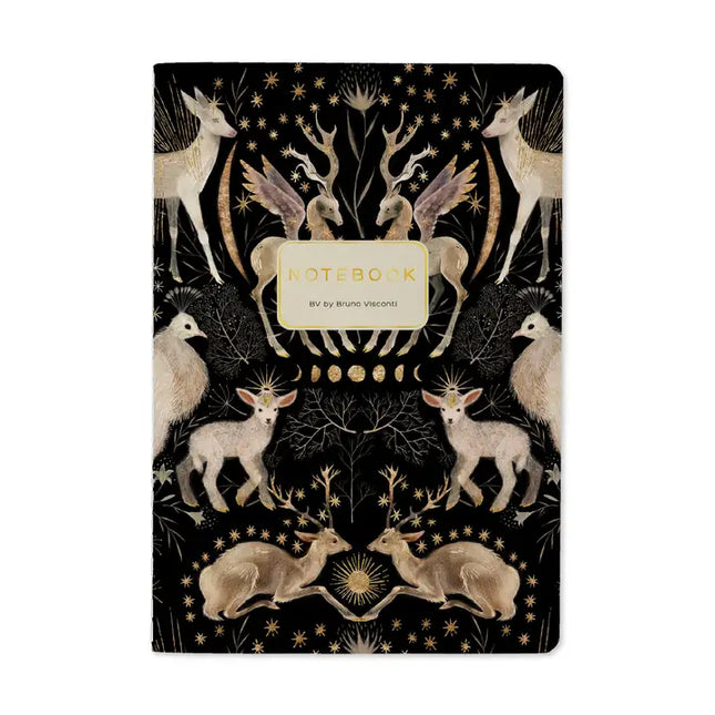 BV by Bruno Visconti Vegan Leather A5 Notebook - Forest Fauna