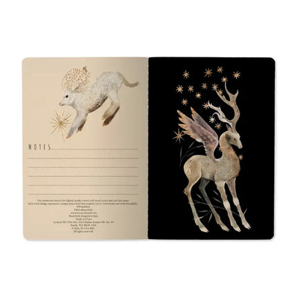 BV by Bruno Visconti Vegan Leather A5 Notebook - Forest Fauna