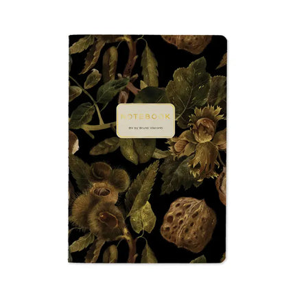 BV by Bruno Visconti Vegan Leather A5 Notebook - Forest Flora