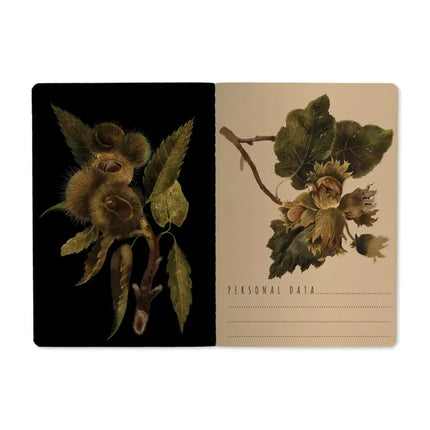 BV by Bruno Visconti Vegan Leather A5 Notebook - Forest Flora