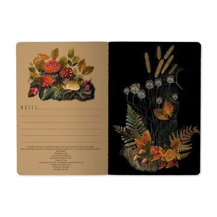 BV by Bruno Visconti A5 Notebook - Forest Mushrooms