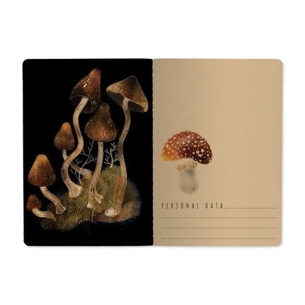 BV by Bruno Visconti A5 Notebook - Forest Mushrooms