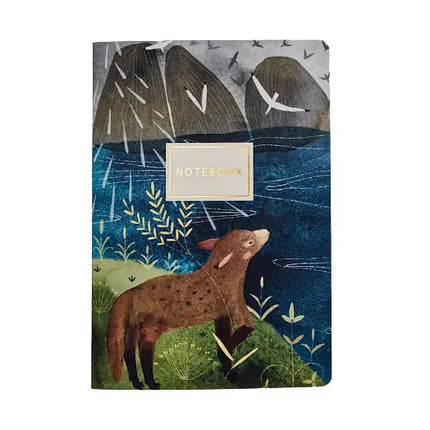 BV by Bruno Visconti Vegan Leather A5 Notebook - Fox By the Lake