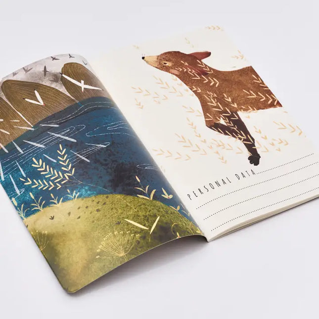 BV by Bruno Visconti A5 Notebook   - Fox By the Lake