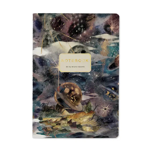 BV by Bruno Visconti Vegan Leather A5 Notebook - Galaxy