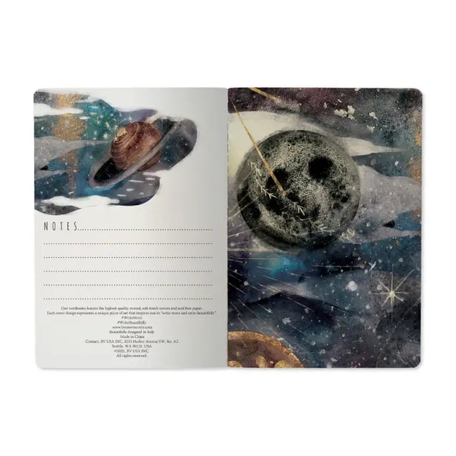 BV by Bruno Visconti A5 Notebook   - Galaxy