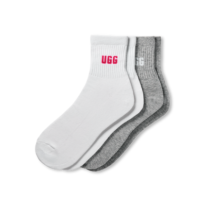 Ugg Womens Quinlin Logo Quarter 2 Pack
