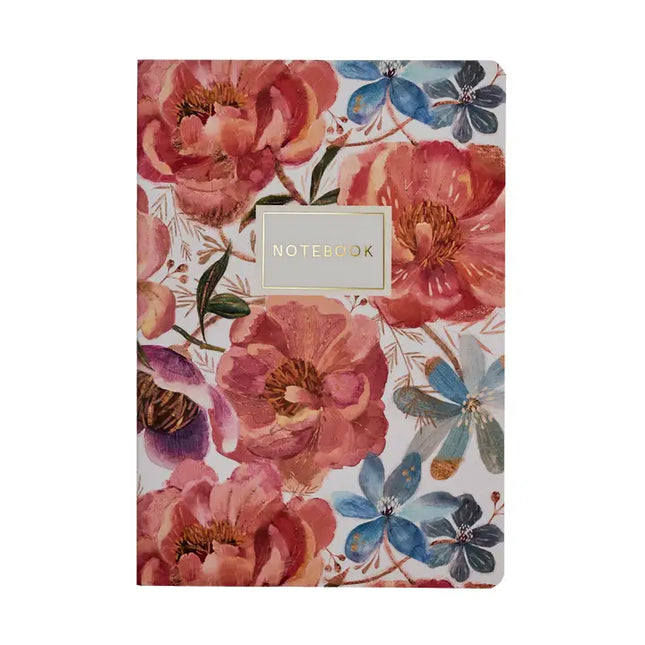 BV by Bruno Visconti Vegan Leather A5 Notebook - Heaven Flowers