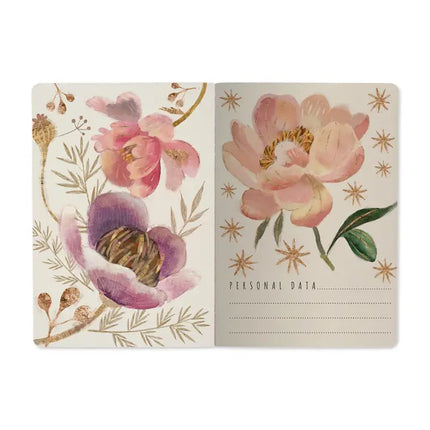 BV by Bruno Visconti Vegan Leather A5 Notebook - Heaven Flowers