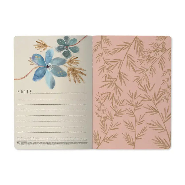 BV by Bruno Visconti Vegan Leather A5 Notebook - Heaven Flowers