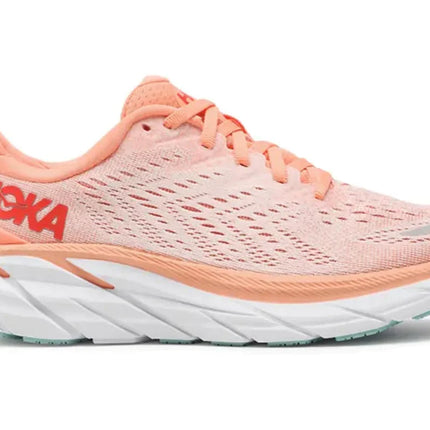 Hoka Clifton 8 (Women's) - Cantelope/Silver Peony