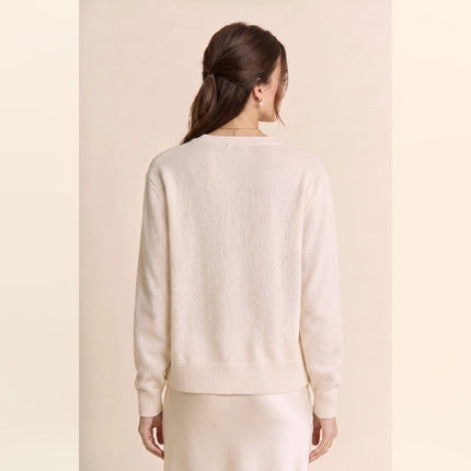 DAVI & DANI Spotted Horse Button-Up Cardigan