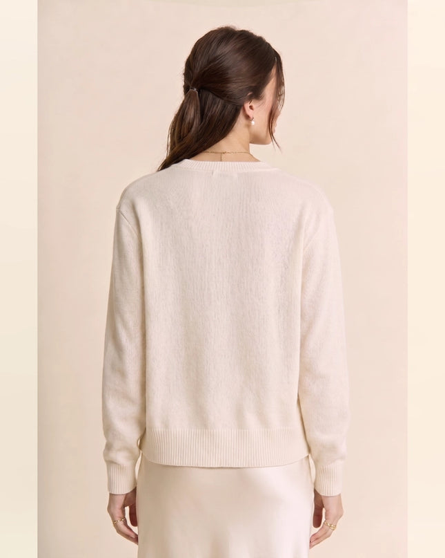 DAVI & DANI Spotted Horse Button-Up Cardigan