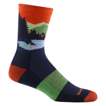 Darn Tough Close Encounters Micro Crew Midweight Hiking Sock (Men's) - Eclipse