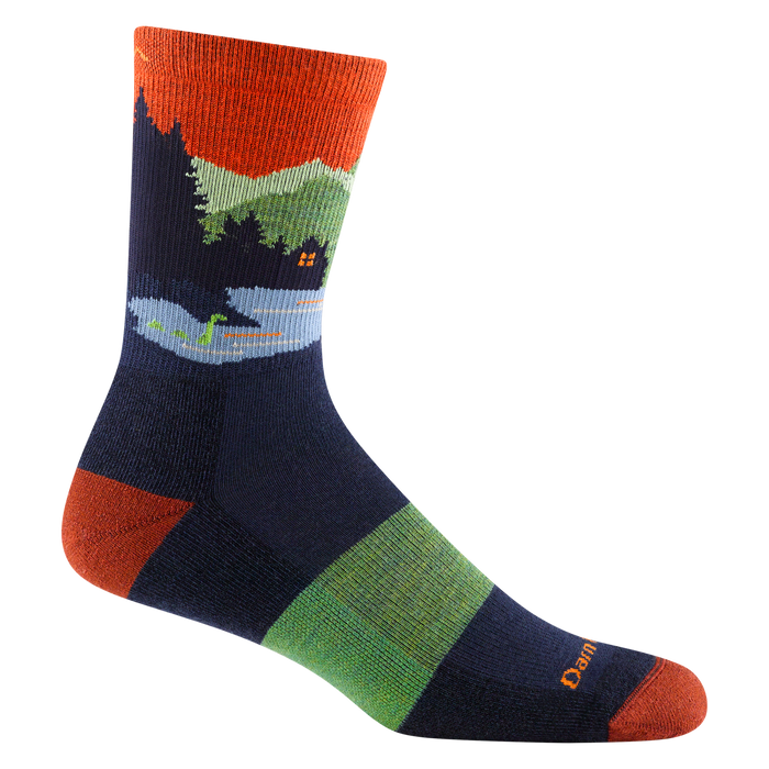 Darn Tough Close Encounters Micro Crew Midweight Hiking Sock (Men's) - Eclipse