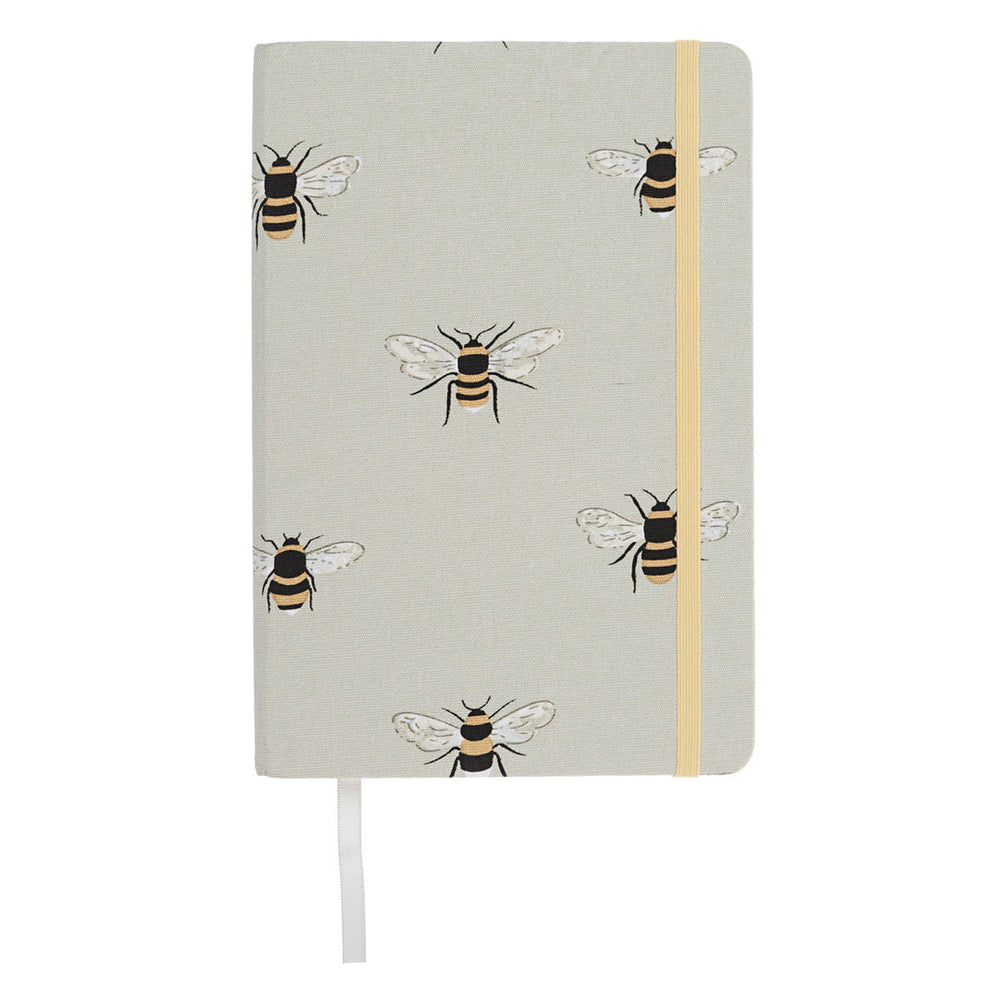 Bees A5 Fabric Notebook