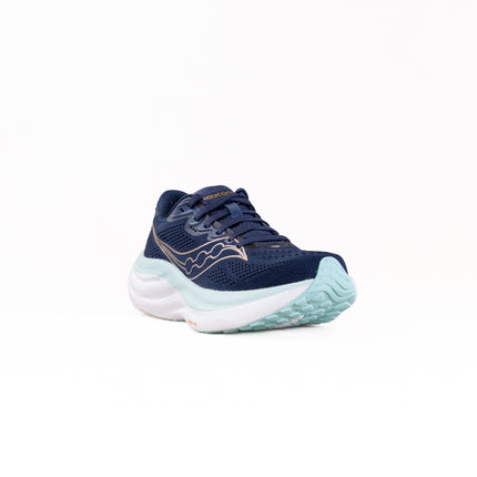 Saucony Ride 19 (Women's) -Navy/Aqua