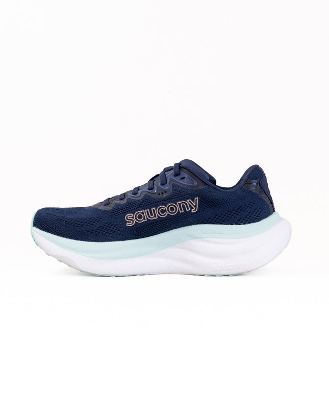 Saucony Ride 19 (Women's) -Navy/Aqua