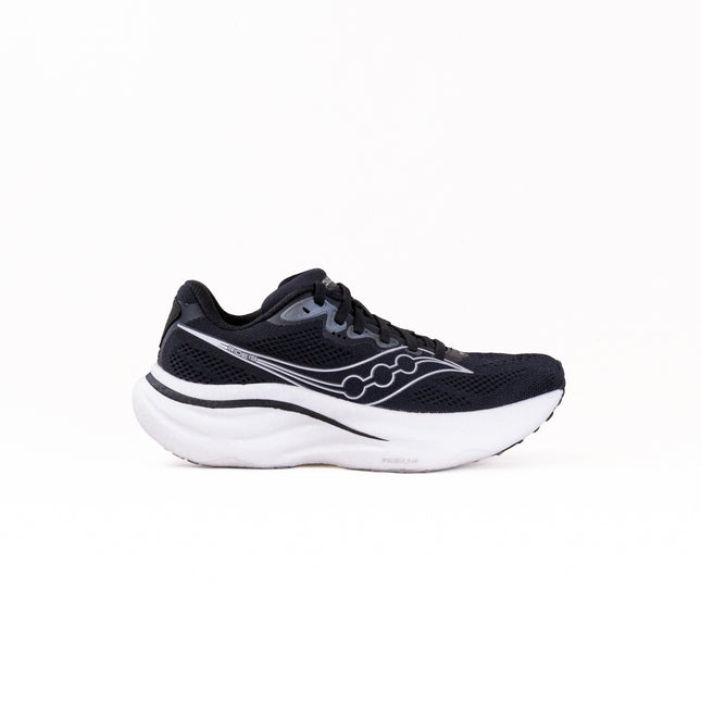 Saucony Ride 19 (Women's) -Black/Silver