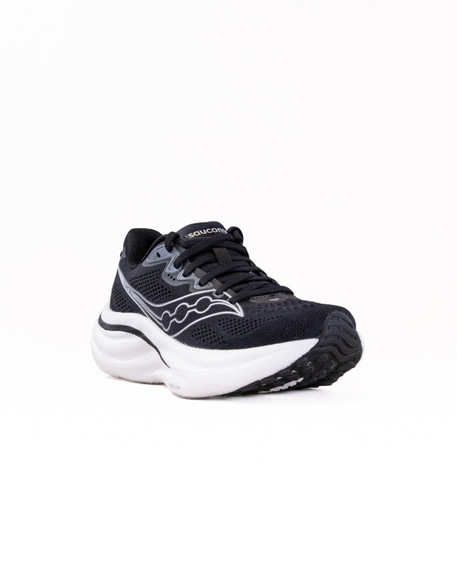 Saucony Ride 19 (Women's) -Black/Silver