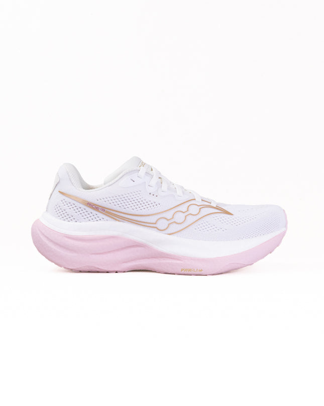 Saucony Ride 19 (Women's) -White/Silk