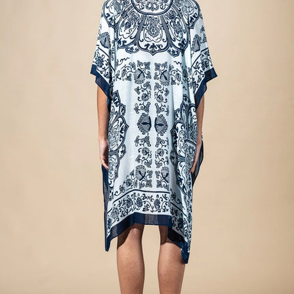 Urbanista Santorini Mandala Viscose Kimono - Royal Mandala