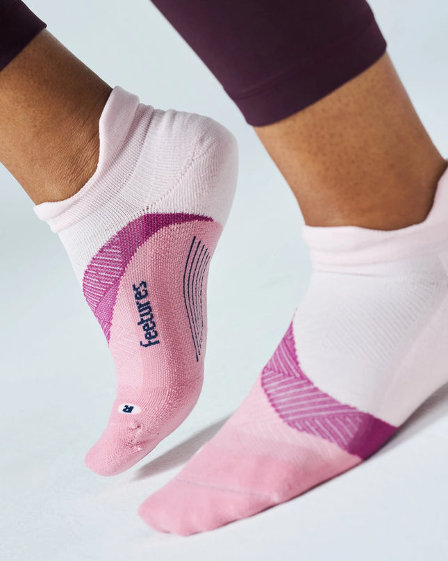 Feetures Elite Light Cushion No Show Tab - Pink Salt