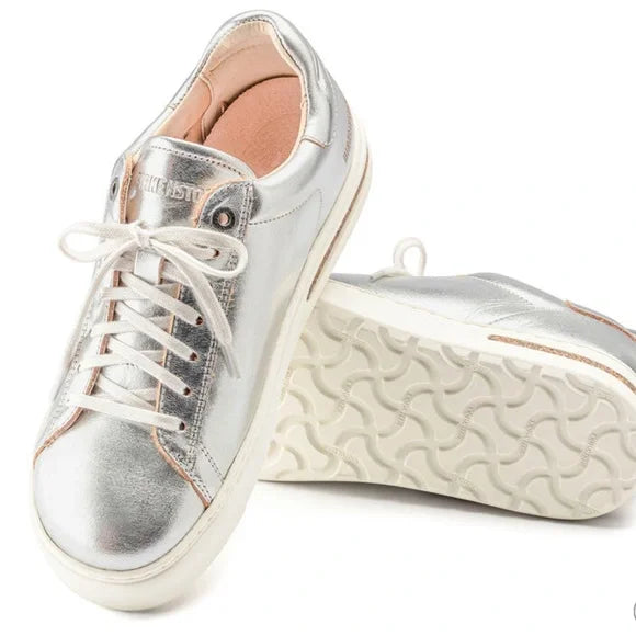 Birkenstock Bend Low (Women's) - Silver Metallic Leather