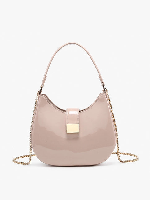 JEN & CO Malta High Gloss Shoulder Bag