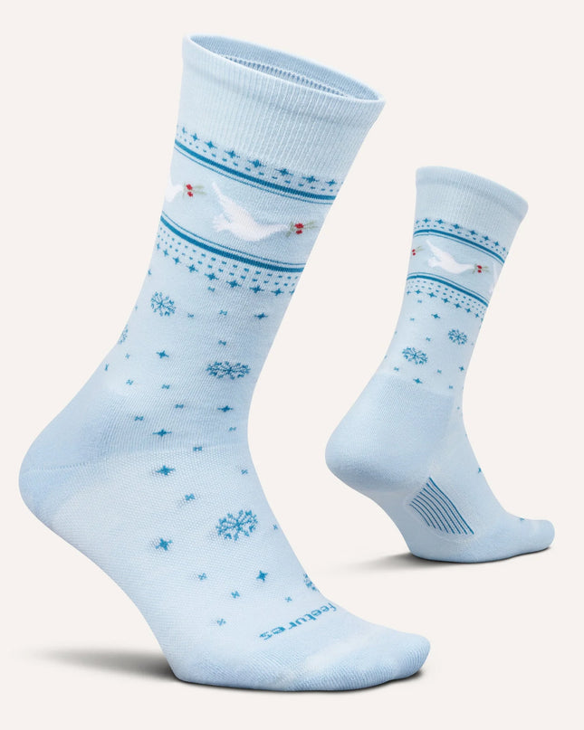 Feetures Everyday Women's Max Cushion Crew - Snow Dove