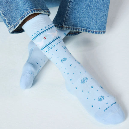 Feetures Everyday Women's Max Cushion Crew - Snow Dove