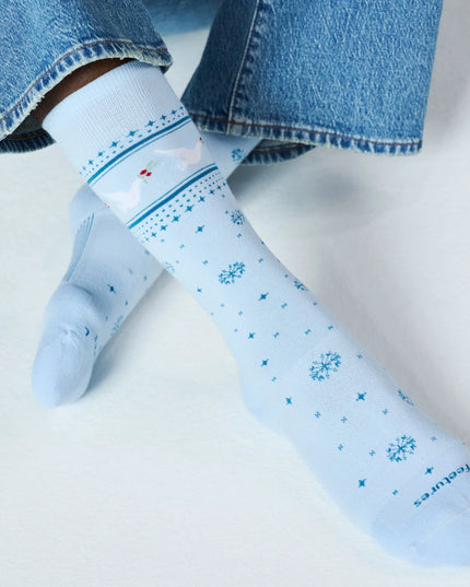 Feetures Everyday Women's Max Cushion Crew - Snow Dove
