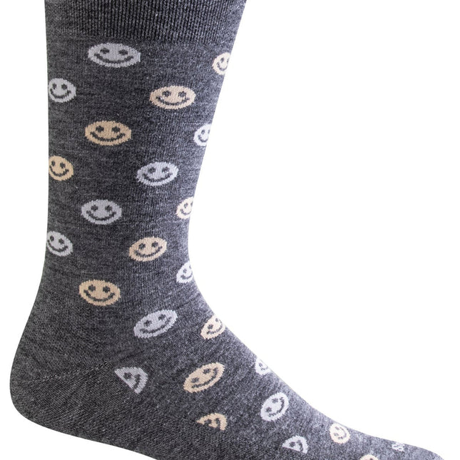 Sockwell Happy | Essential Comfort Socks (Men's) - Charcoal