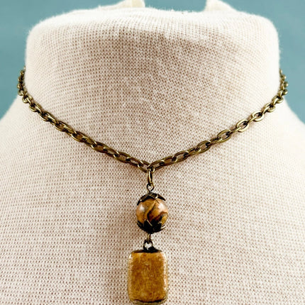 Dylan Designs Short Sicily Necklace Crazy Agate