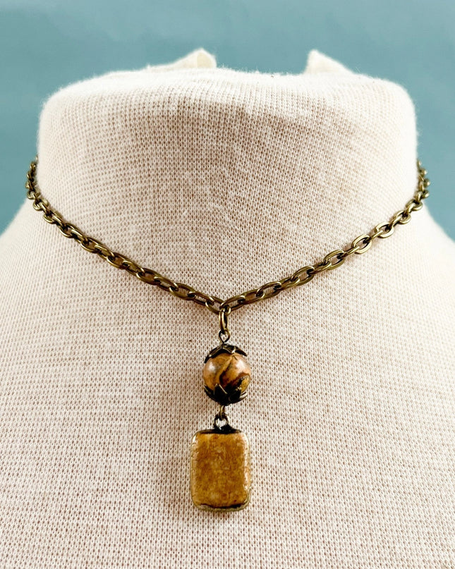 Dylan Designs Short Sicily Necklace Crazy Agate