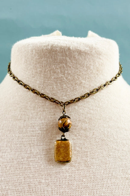 Dylan Designs Short Sicily Necklace Crazy Agate