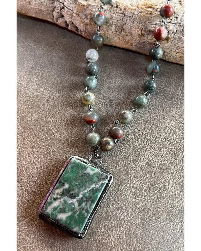 Dylan Designs Suzanne Necklace in Jasper