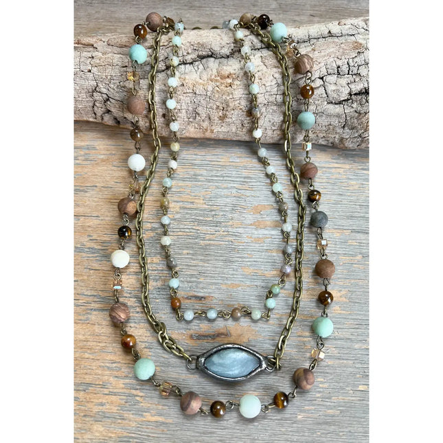 Dylan Designs Emory Necklace Amazonite