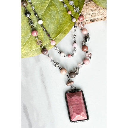 Dylan Designs Lexi Necklace Mauve