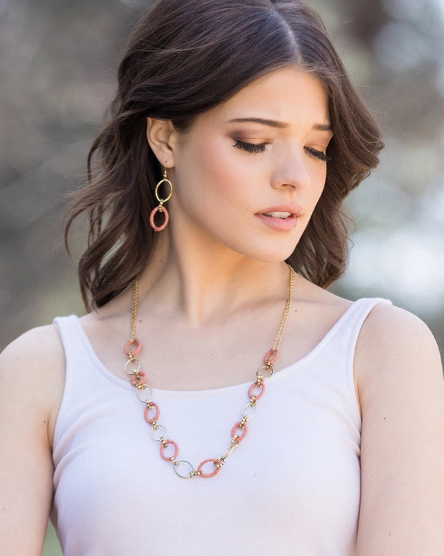 ANJU Sachi Terracotta Collection Necklace - Mixed Mini Links