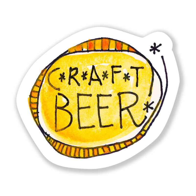 Nice Enough "Craft Beer" Sticker